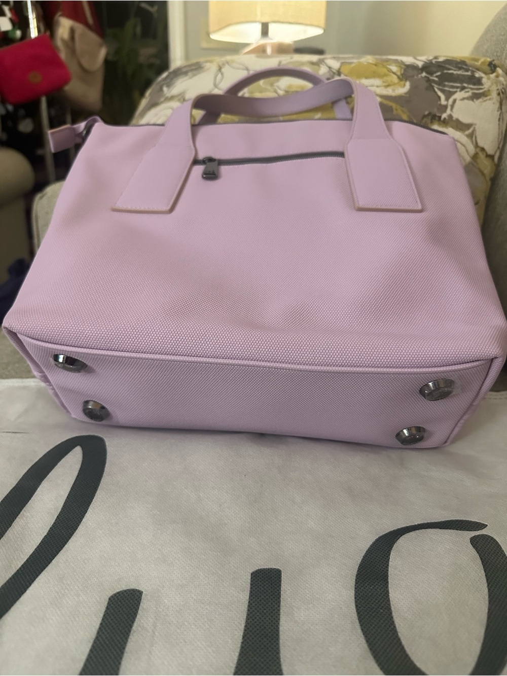 lug Alto Matte Luxe Sugar Plum Quilted Convertible Tote Crossbody NWT $119 MSRP - Picture 10 of 16